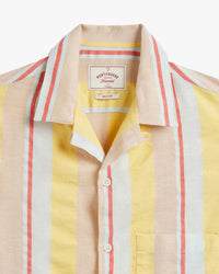 Portuguese Flannel Boat Shirt - Yellow / Salmon