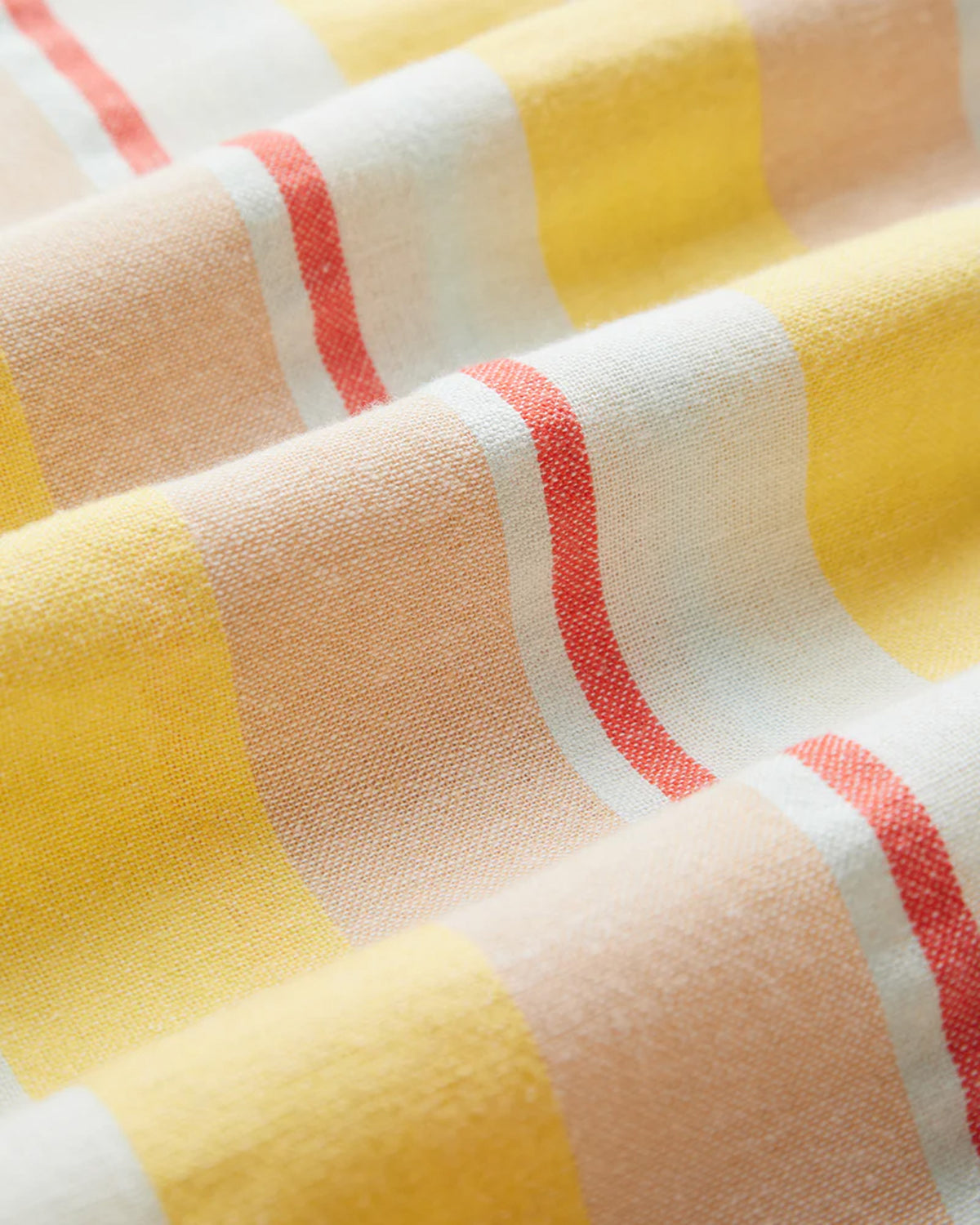 Portuguese Flannel Boat Shirt - Yellow / Salmon