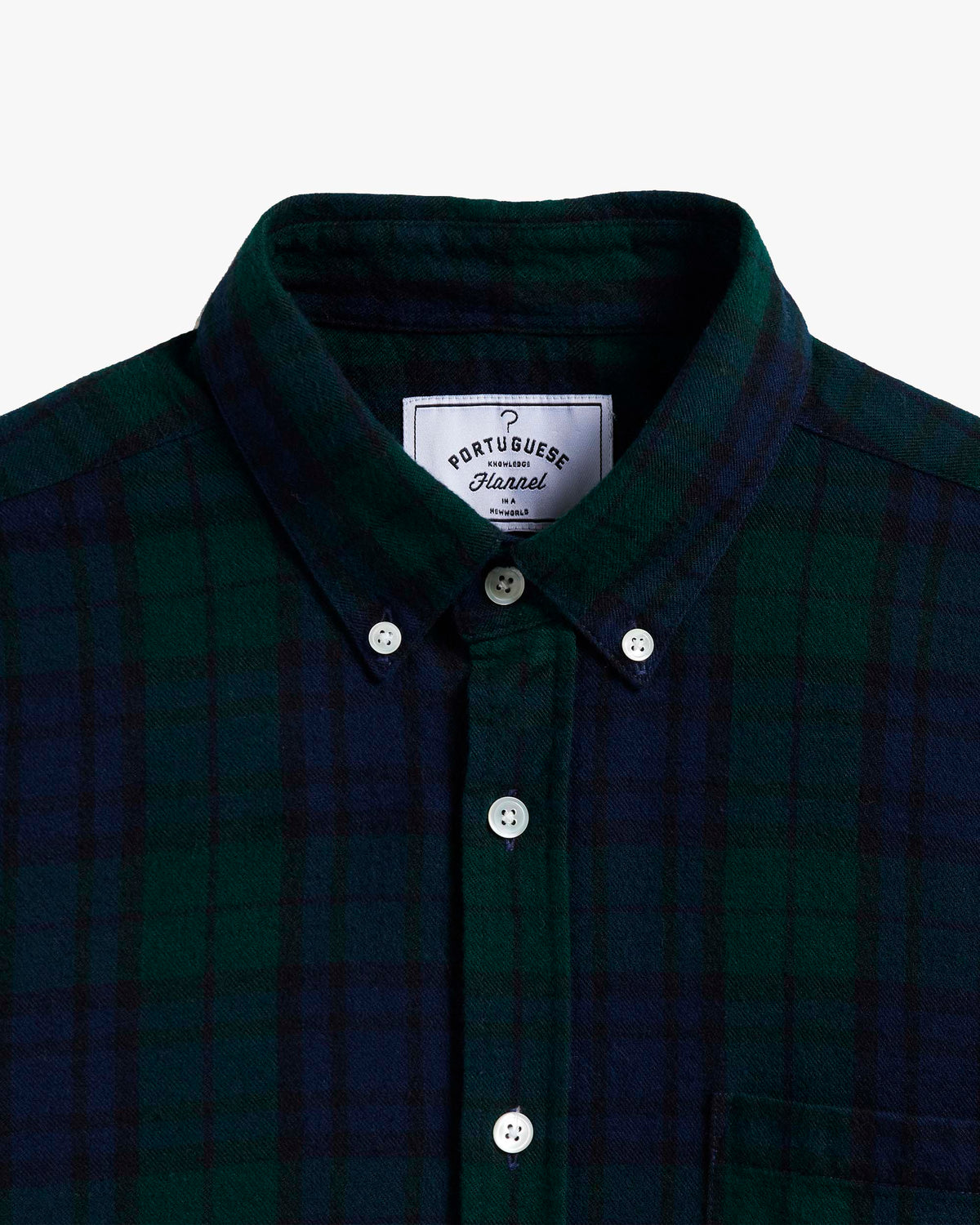 Portuguese Flannel Bonfim Shirt - Blue / Green