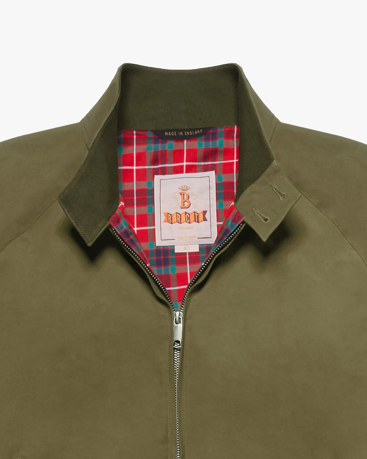 Baracuta G9 Classic Harrington Jacket - Army | Baracuta Jackets & Coats | JEANSTORE