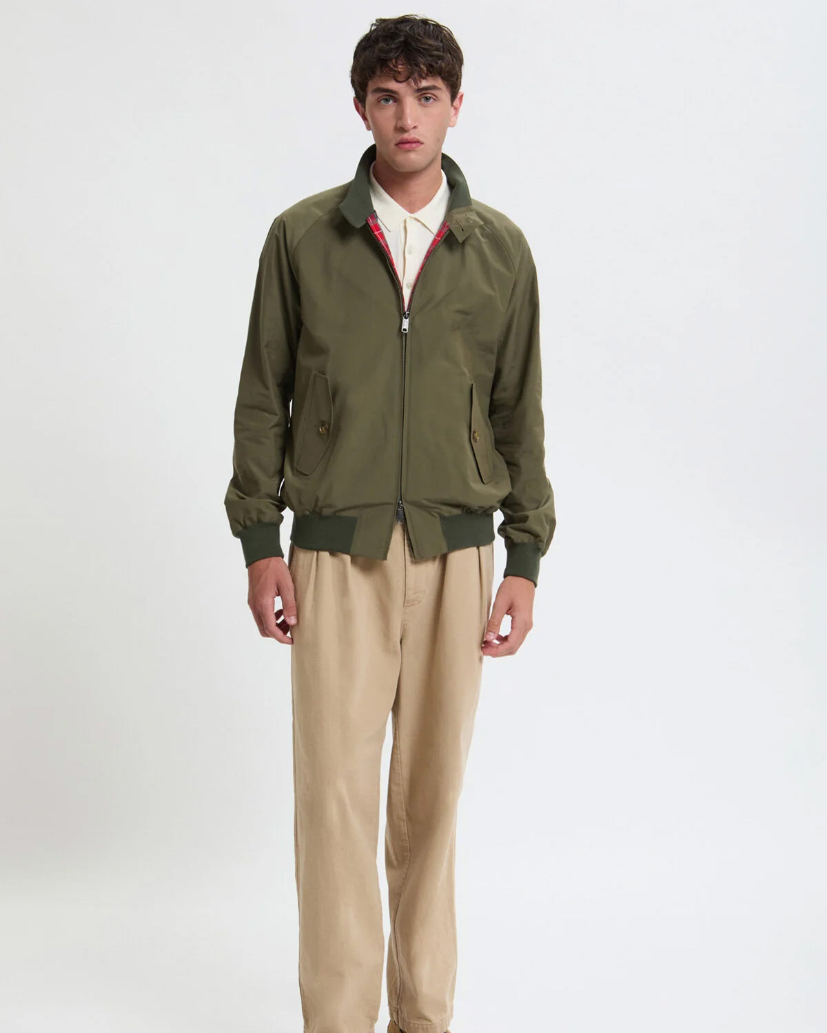 Baracuta G9 Classic Harrington Jacket - Army | Baracuta Jackets & Coats | JEANSTORE