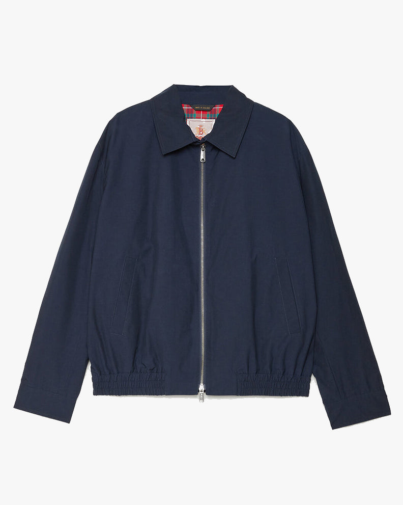 baracuta g18 harrington jacket navy front view full jacket