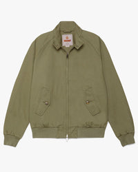 Baracuta G9 Twill Harrington Jacket - Lichen Green | Baracuta Jackets & Coats | JEANSTORE