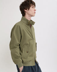 Baracuta G9 Twill Harrington Jacket - Lichen Green | Baracuta Jackets & Coats | JEANSTORE