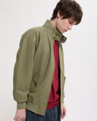 Baracuta G9 Twill Harrington Jacket - Lichen Green | Baracuta Jackets & Coats | JEANSTORE