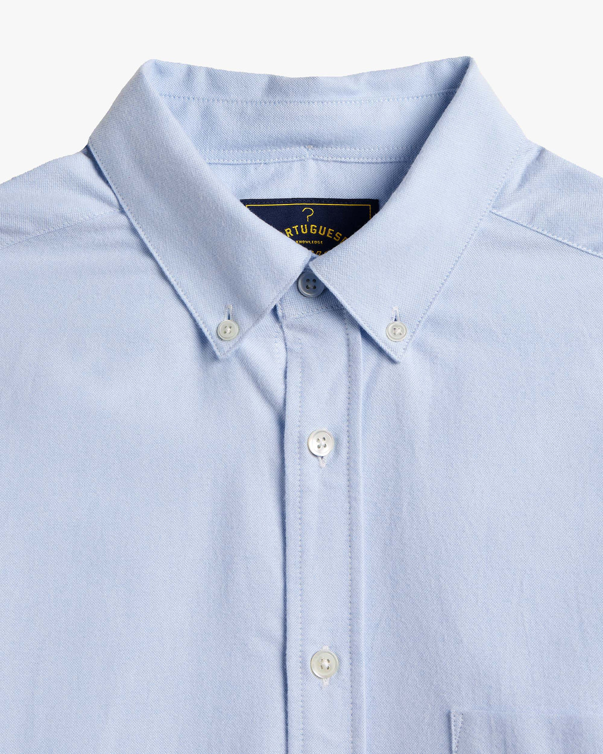 Portuguese Flannel Brushed Oxford Shirt - Blue