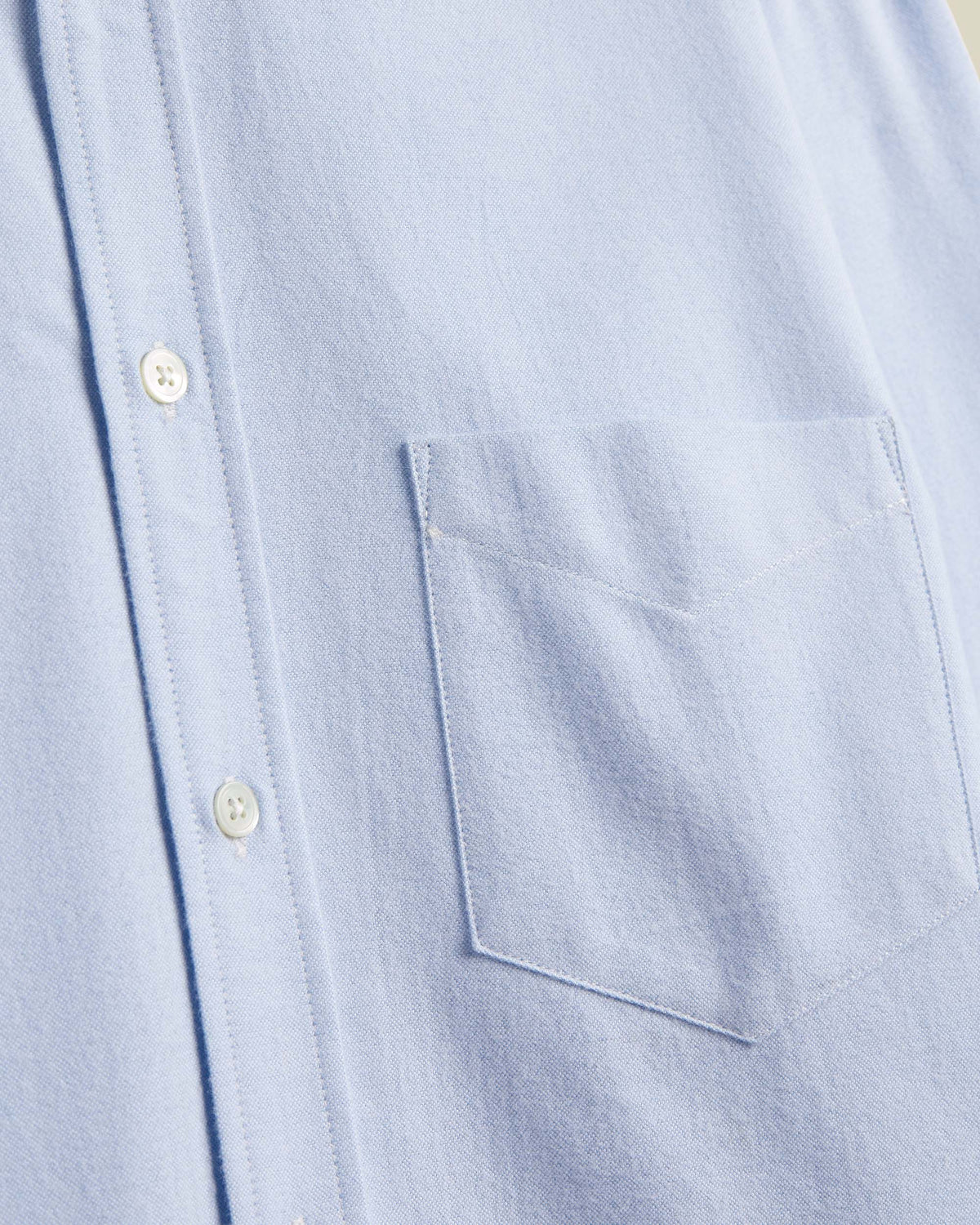 Portuguese Flannel Brushed Oxford Shirt - Blue