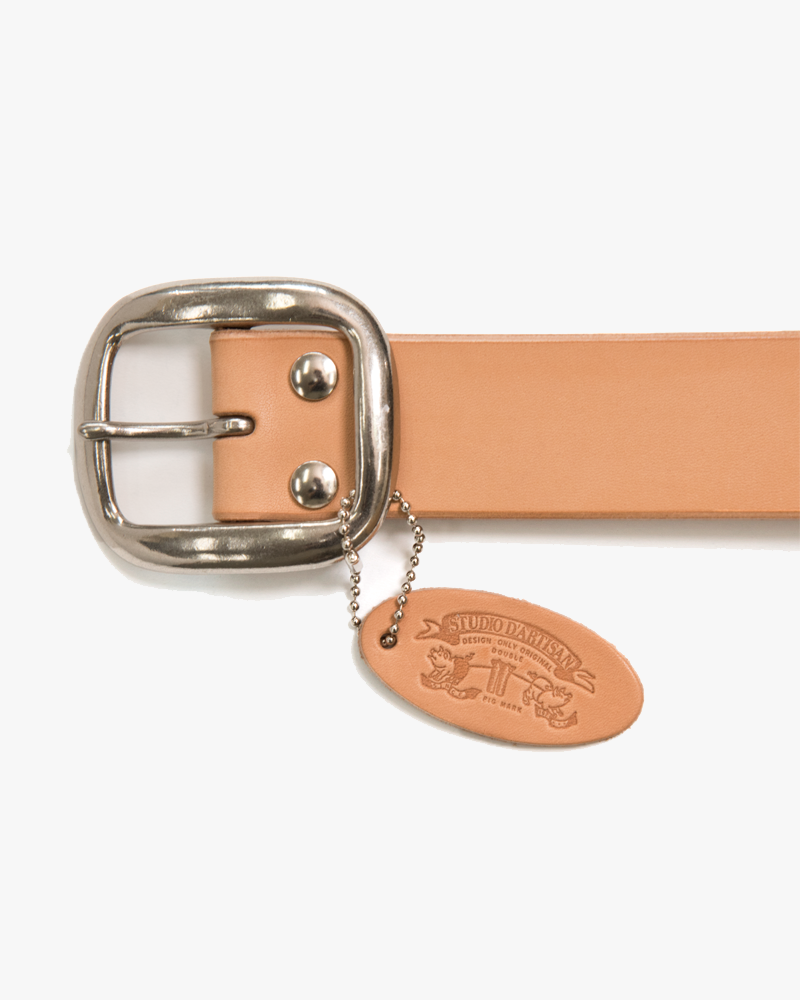 Studio D'Artisan B-81 Leather Belt - Natural | Studio D'Artisan Belts | JEANSTORE