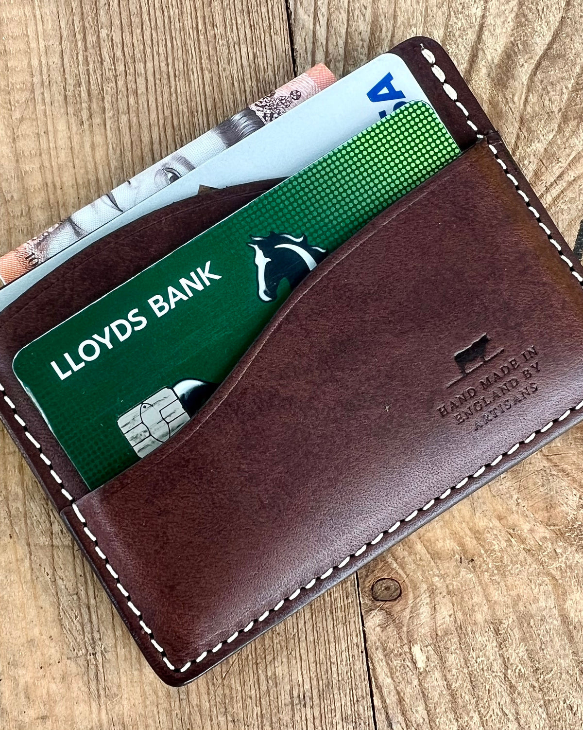 Barnes and Moore Drayman Leather Cardholder - Deep Honey | Barnes and Moore Wallets & Key Fobs | JEANSTORE