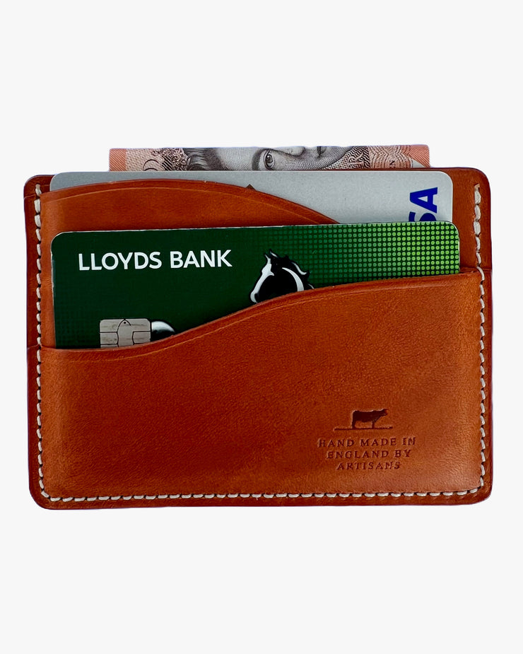 Barnes and Moore Drayman Leather Cardholder - Tan