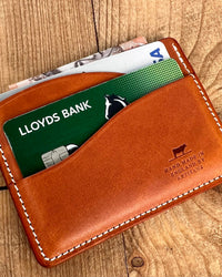 Barnes and Moore Drayman Leather Cardholder - Tan | Barnes and Moore Wallets & Key Fobs | JEANSTORE