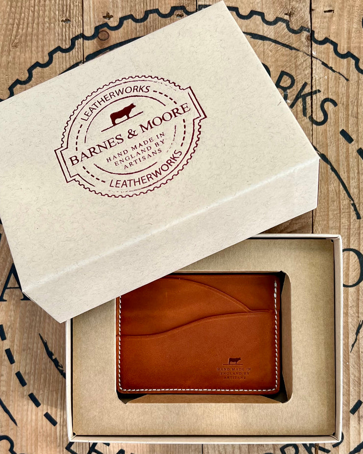 Barnes and Moore Drayman Leather Cardholder - Tan