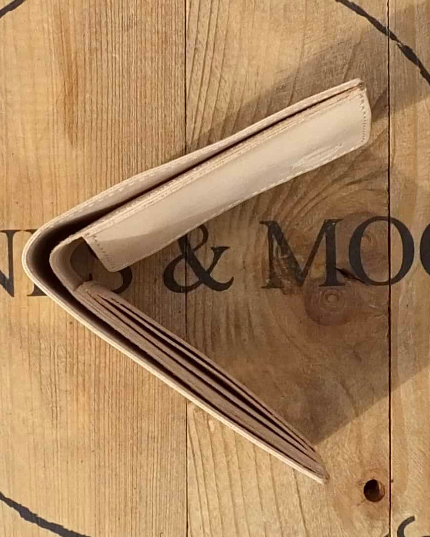 Barnes and Moore Longshore Coin Pocket Leather Wallet - Natural