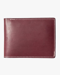Barnes and Moore Longshore Folding Leather Wallet - Dark Cherry