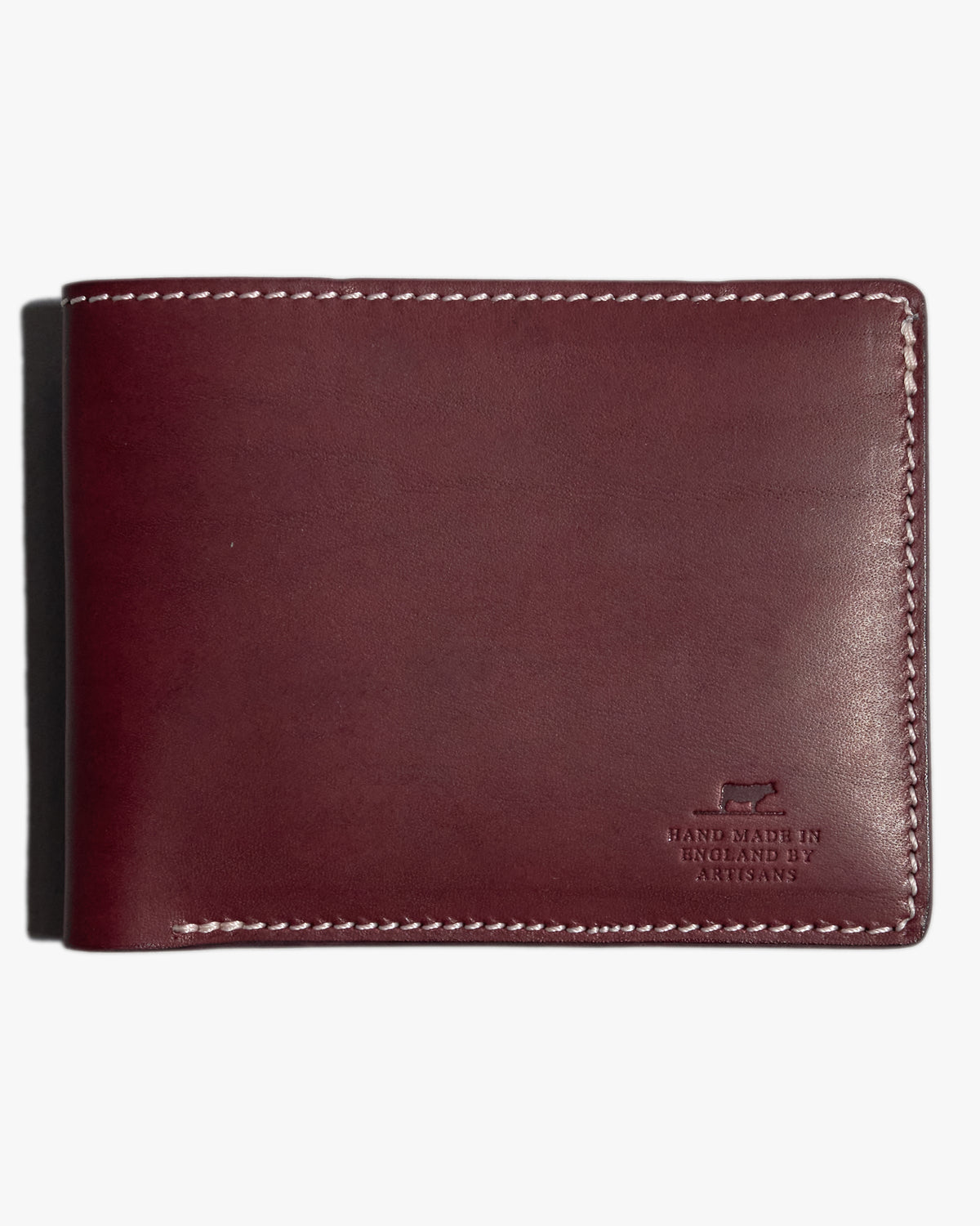 Barnes and Moore Longshore Folding Leather Wallet - Dark Cherry