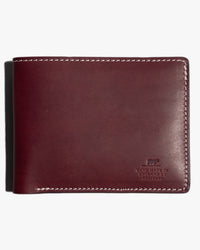 Barnes and Moore Longshore Folding Leather Wallet - Dark Cherry
