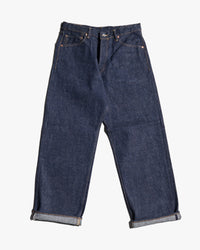 Big John Green Label M1012RC Wild Duck Wide Straight Selvedge Jeans - Indigo Onewash