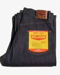 Big John M101SLB Wide Straight Jeans - SL Vintage 12oz Selvedge Denim Onewash