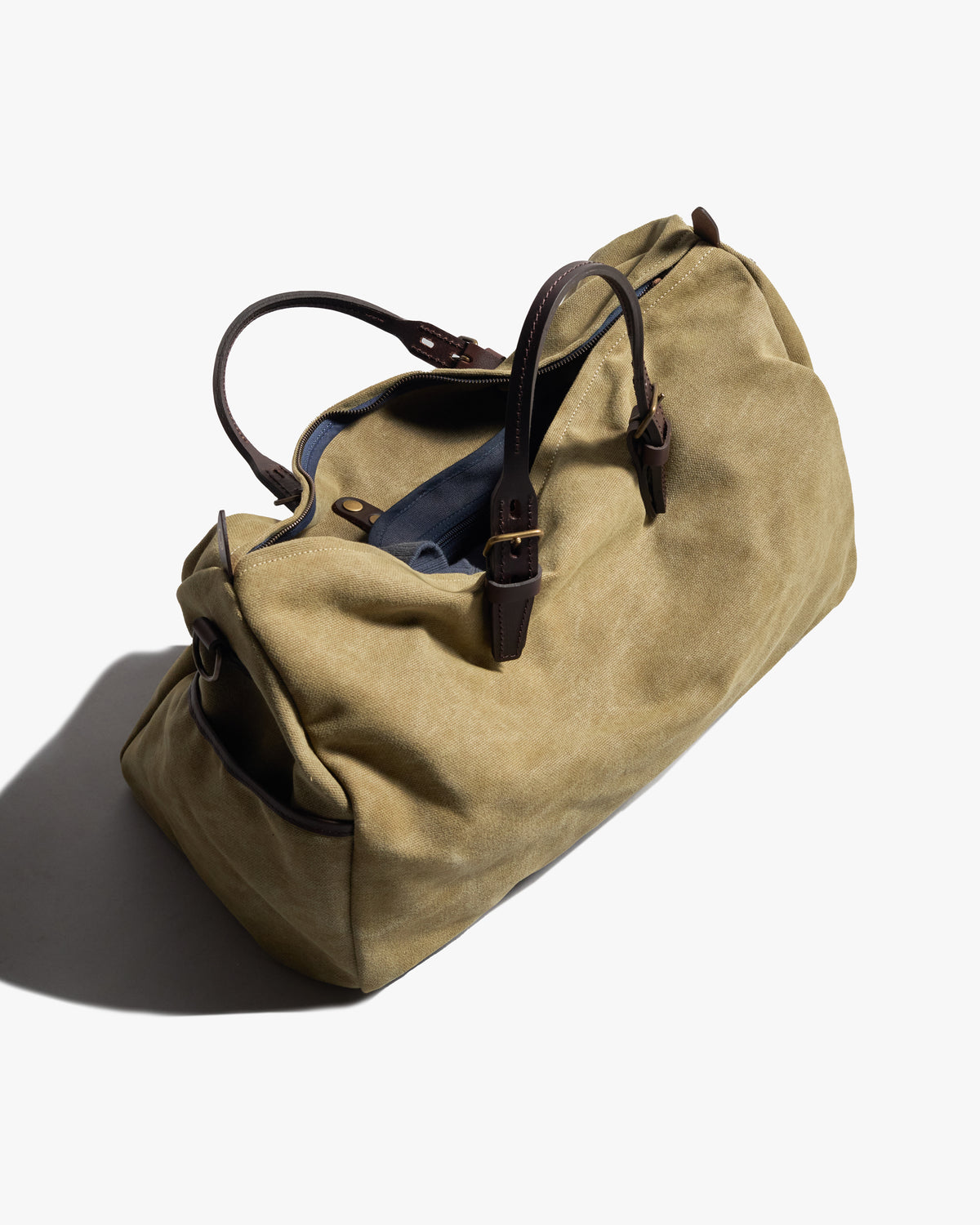 Bleu de Chauffe Hobo Travel Bag - Khaki US Stonewashed