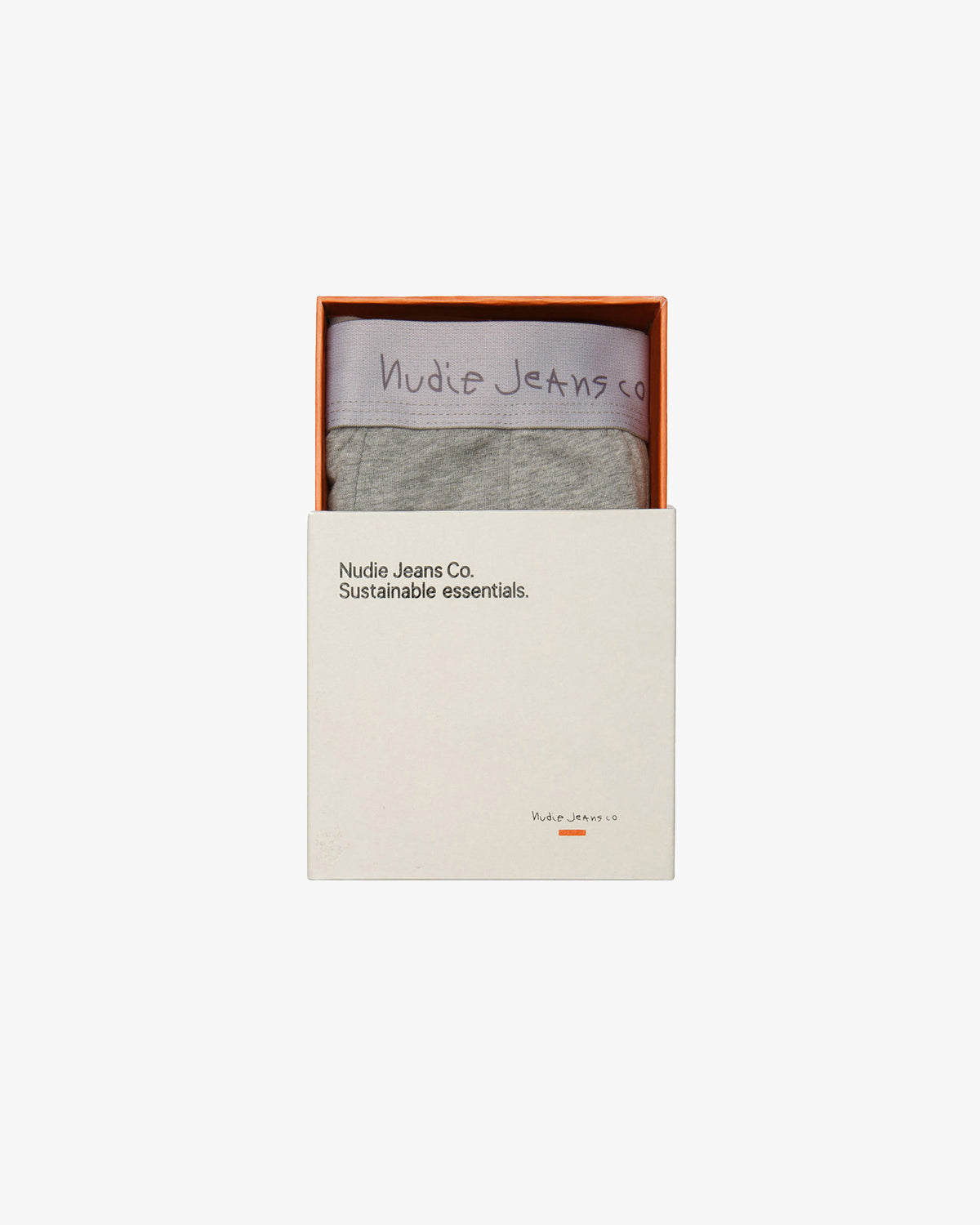 Nudie Jeans Boxer Briefs 1-Pack - Grey Melange | Nudie Jeans Underwear | JEANSTORE