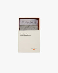 Nudie Jeans Boxer Briefs 1-Pack - Grey Melange | Nudie Jeans Underwear | JEANSTORE