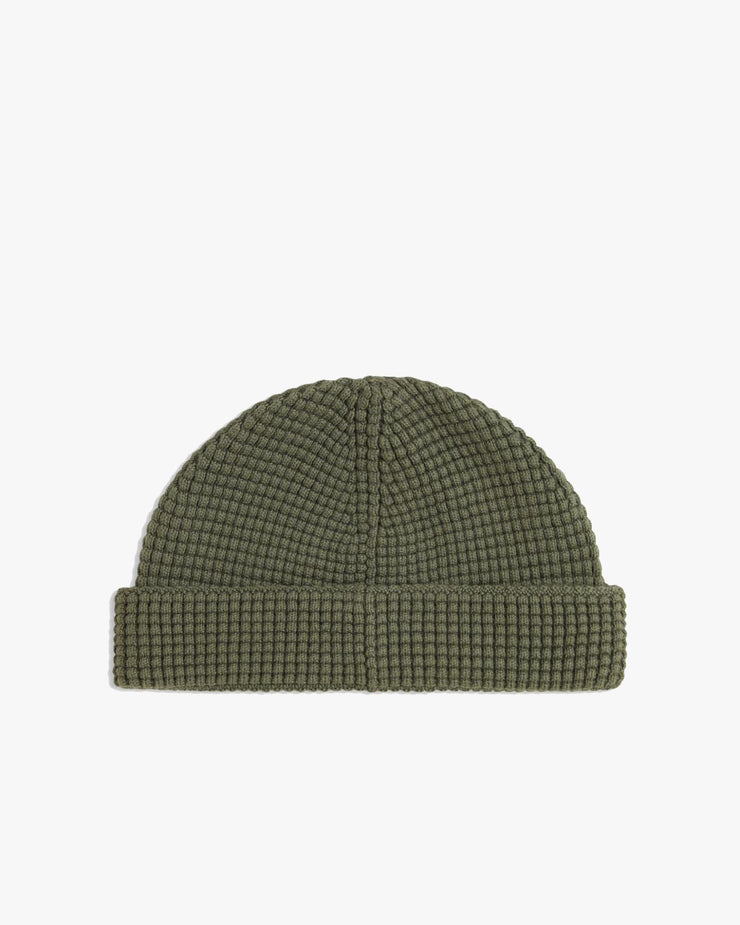 Fred Perry Waffle Beanie - Laurel Wreath Green