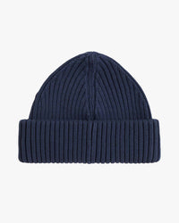 Fred Perry Cotton Ribbed Beanie - Dark Airforce