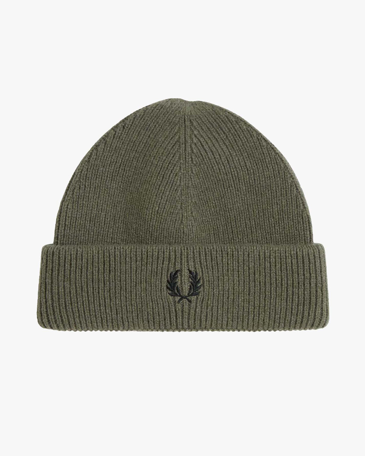 Fred Perry Classic Wool Beanie - Laurel Wreath Green