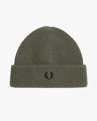 Fred Perry Classic Wool Beanie - Laurel Wreath Green