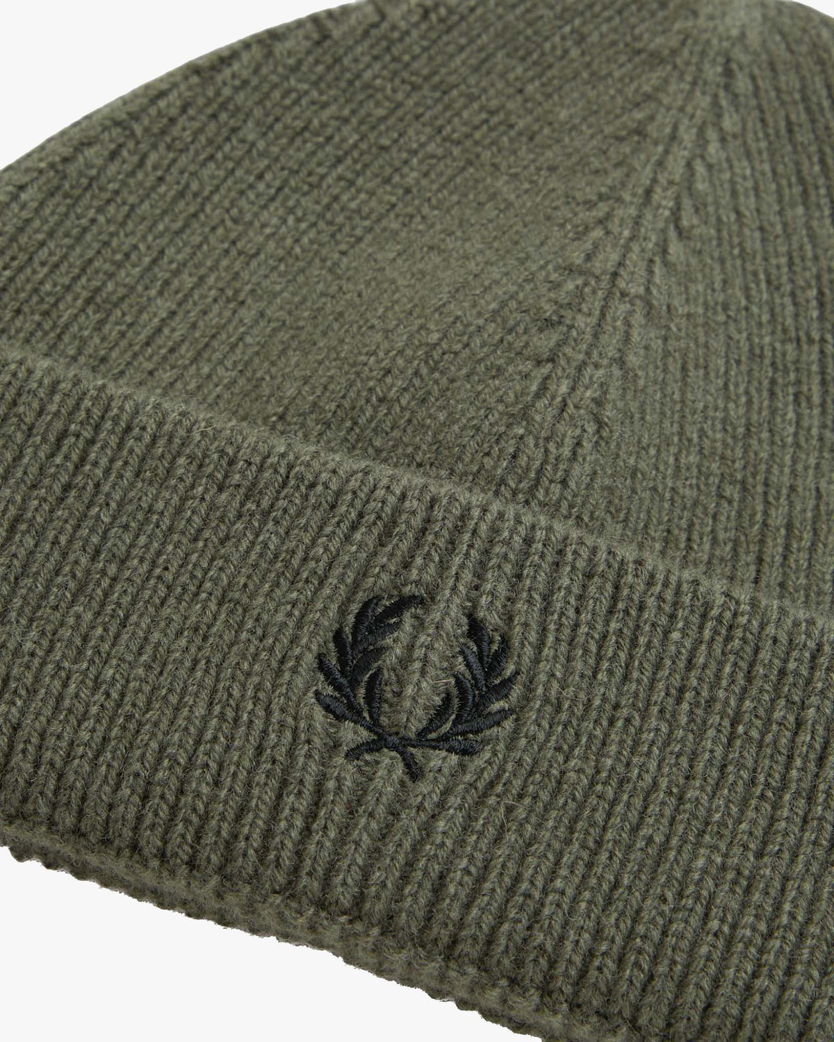 Fred Perry Classic Wool Beanie - Laurel Wreath Green