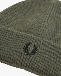 Fred Perry Classic Wool Beanie - Laurel Wreath Green