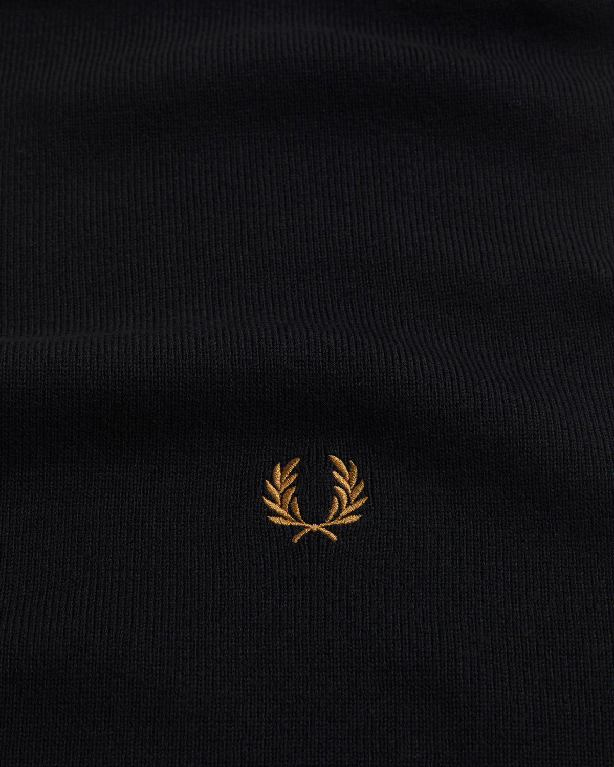 Fred Perry Twin Tipped Merino Wool Scarf - Black / Dark Caramel