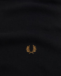 Fred Perry Twin Tipped Merino Wool Scarf - Black / Dark Caramel