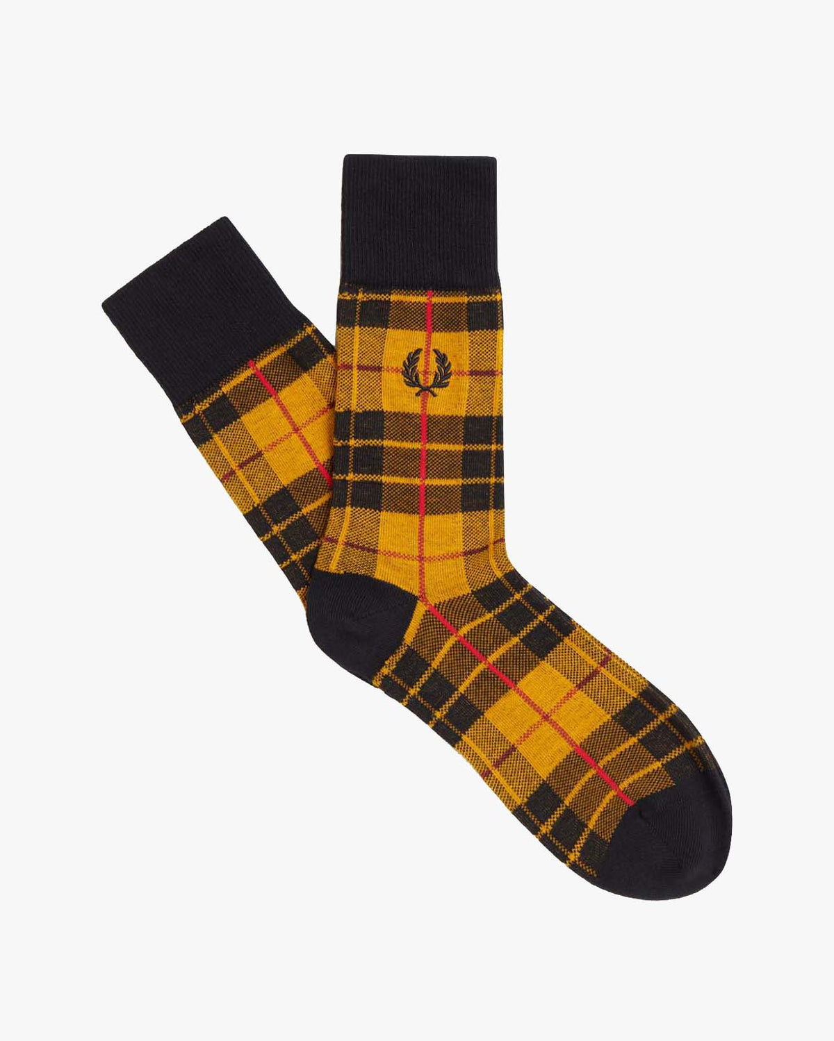 Fred Perry Tartan Sock - Gold