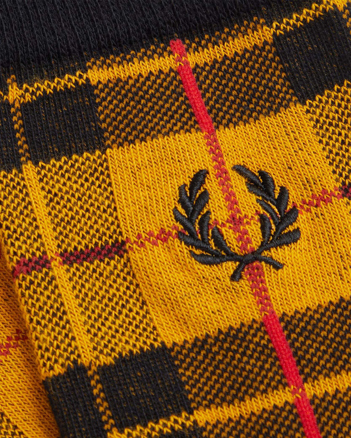 Fred Perry Tartan Sock - Gold