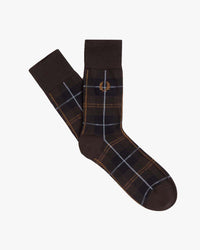 Fred Perry Tartan Sock - Rich Brown