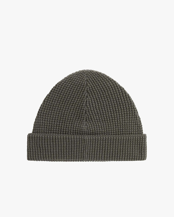 Fred Perry Waffle Knit Beanie - Field Green