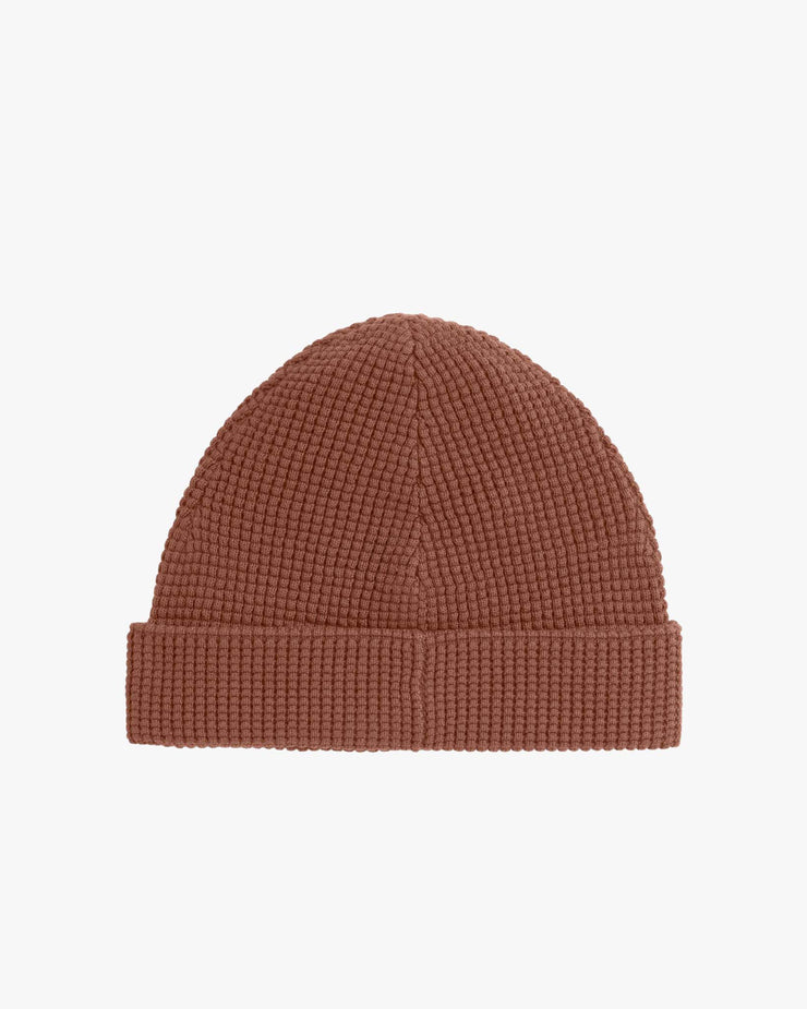 Fred Perry Waffle Knit Beanie - Whisky Brown