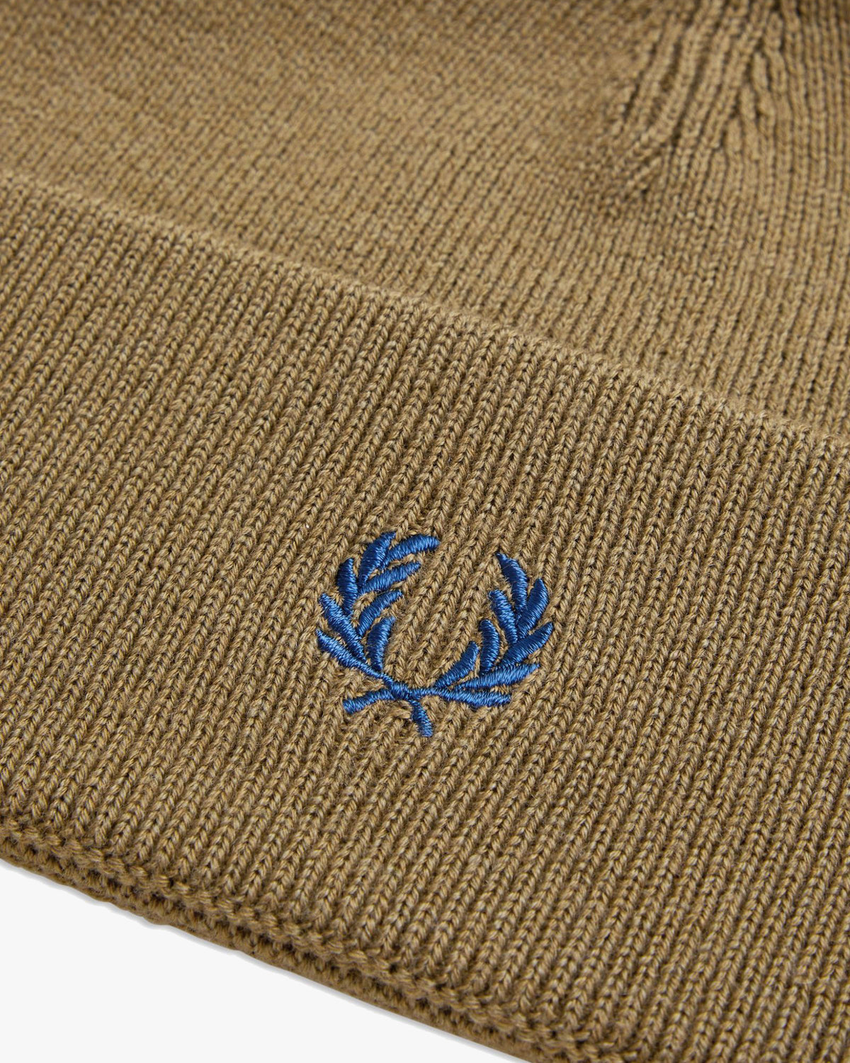 Fred Perry Classic Wool Beanie - Shaded Stone / Dark Petrol