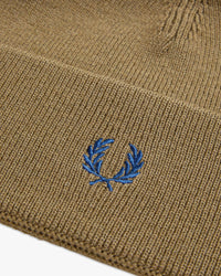 Fred Perry Classic Wool Beanie - Shaded Stone / Dark Petrol