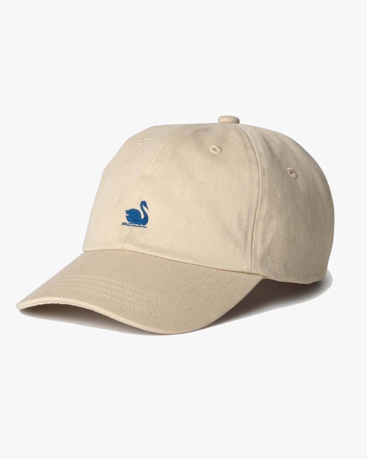Merz b. Schwanen CAP01 Swan Logo Cap - Light Khaki / Deep Blue