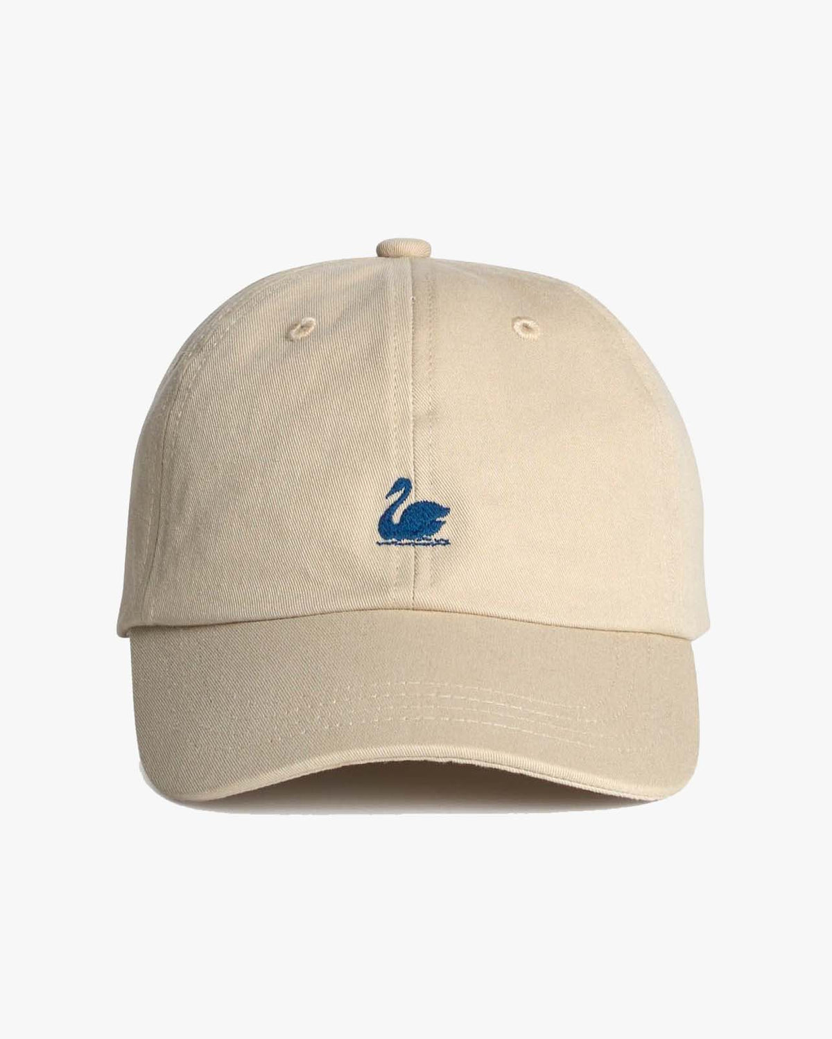 Merz b. Schwanen CAP01 Swan Logo Cap - Light Khaki / Deep Blue