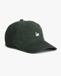 Merz b. Schwanen CAP01LC Swan Logo Corduroy Cap - Forest