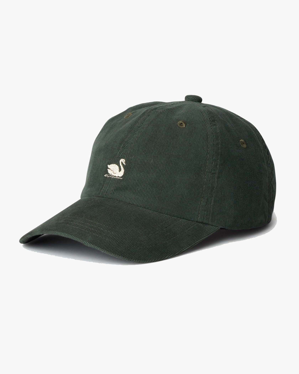 Merz b. Schwanen CAP01LC Swan Logo Corduroy Cap - Forest
