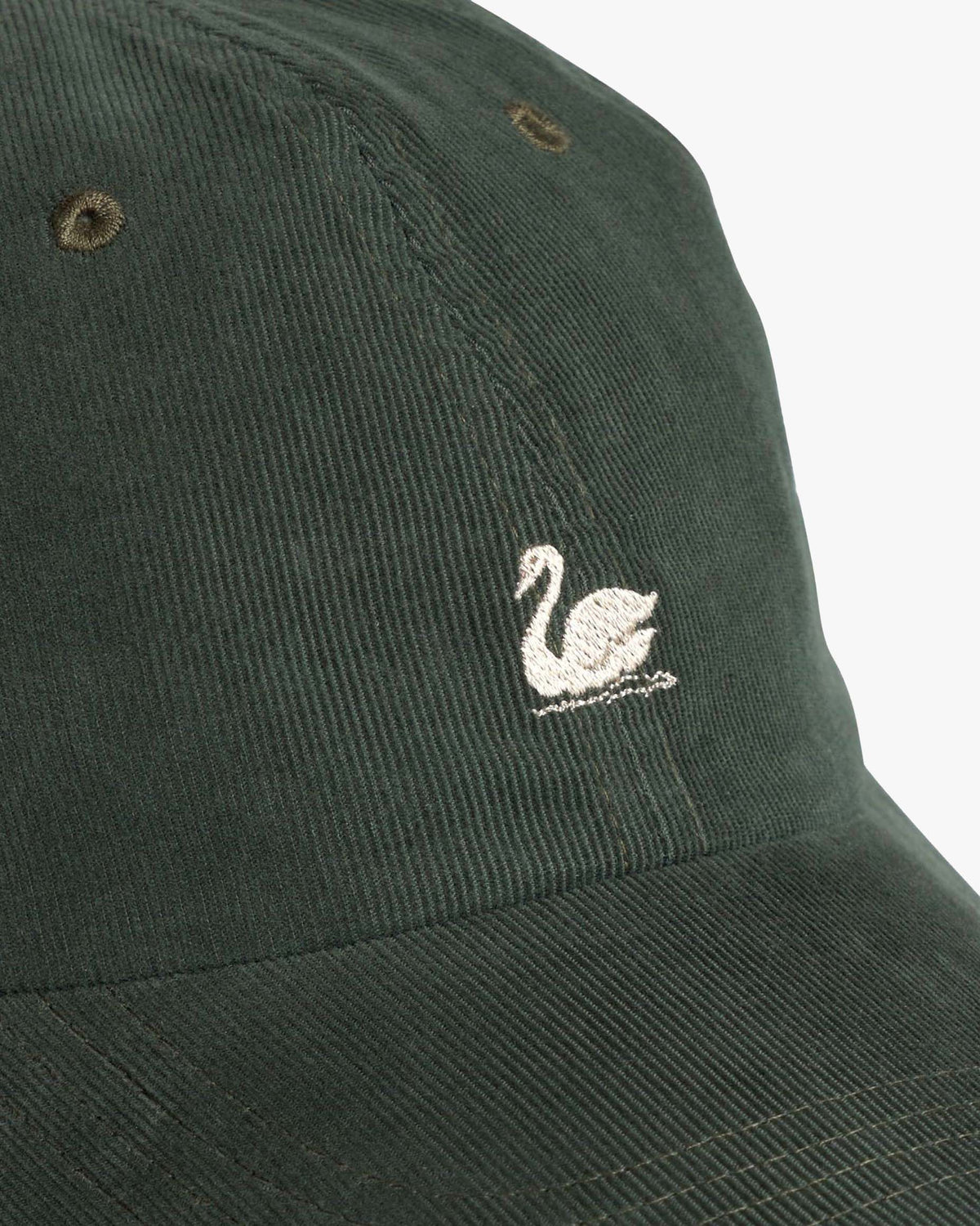 Merz b. Schwanen CAP01LC Swan Logo Corduroy Cap - Forest