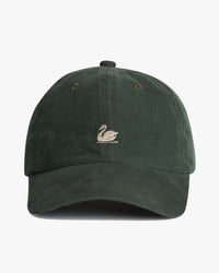 Merz b. Schwanen CAP01LC Swan Logo Corduroy Cap - Forest