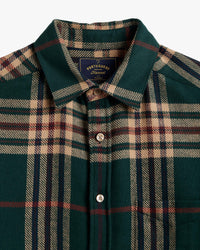 Portuguese Flannel Cervo Flannel Shirt - Green / Beige