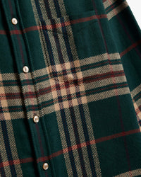 Portuguese Flannel Cervo Flannel Shirt - Green / Beige
