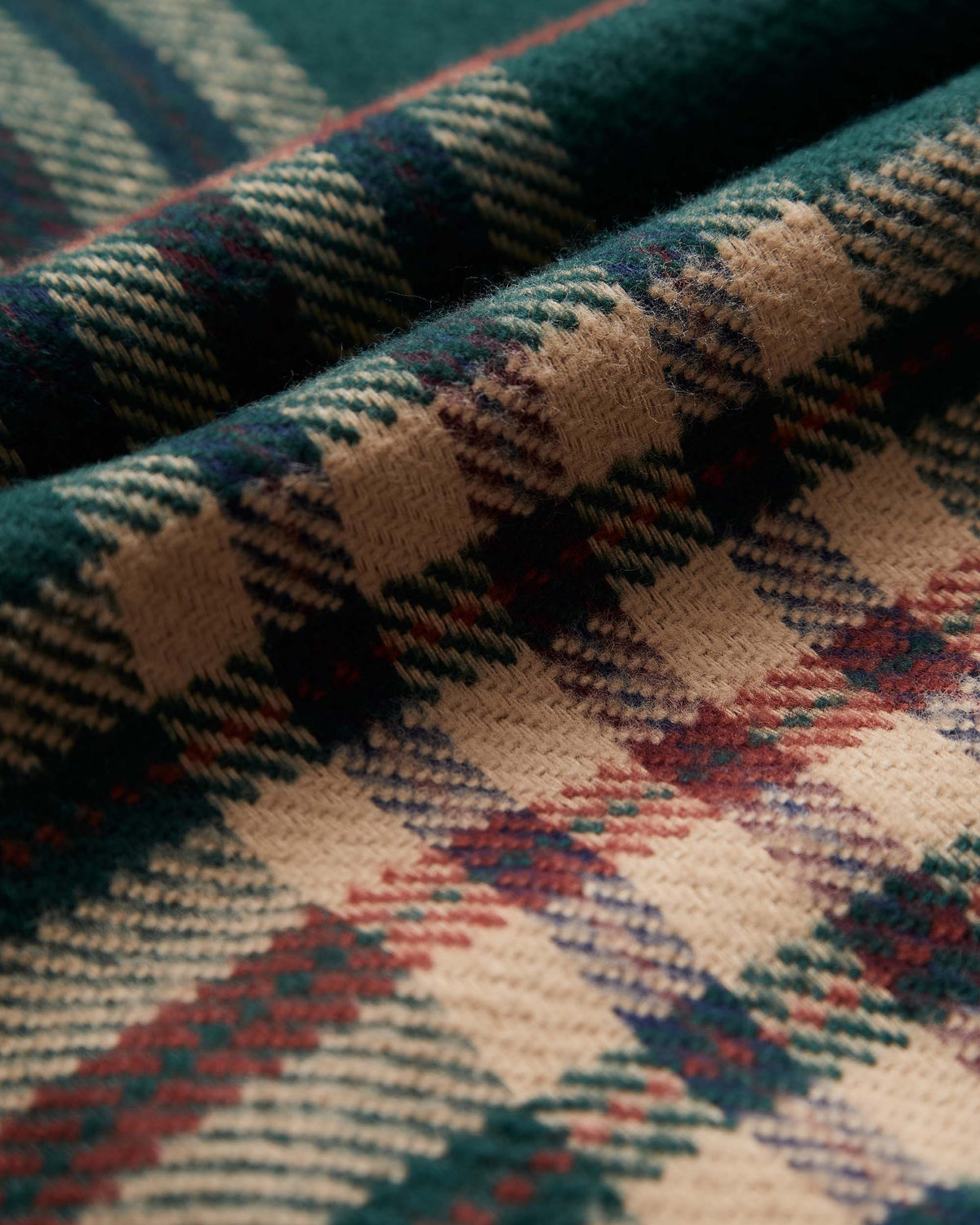 Portuguese Flannel Cervo Flannel Shirt - Green / Beige