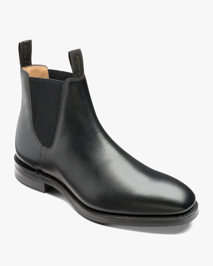 Loake 1880 Classic Chatsworth Chelsea Boot - Black / Dainite Sole | Loake Shoemakers Boots | JEANSTORE